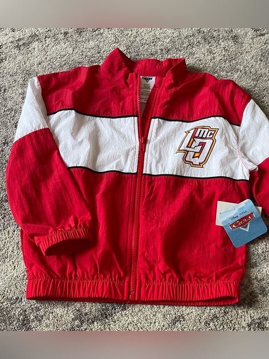cars Other - NWT Disney Cars Lightning McQueen Toddler Zip Jacket | Boys Windbreaker